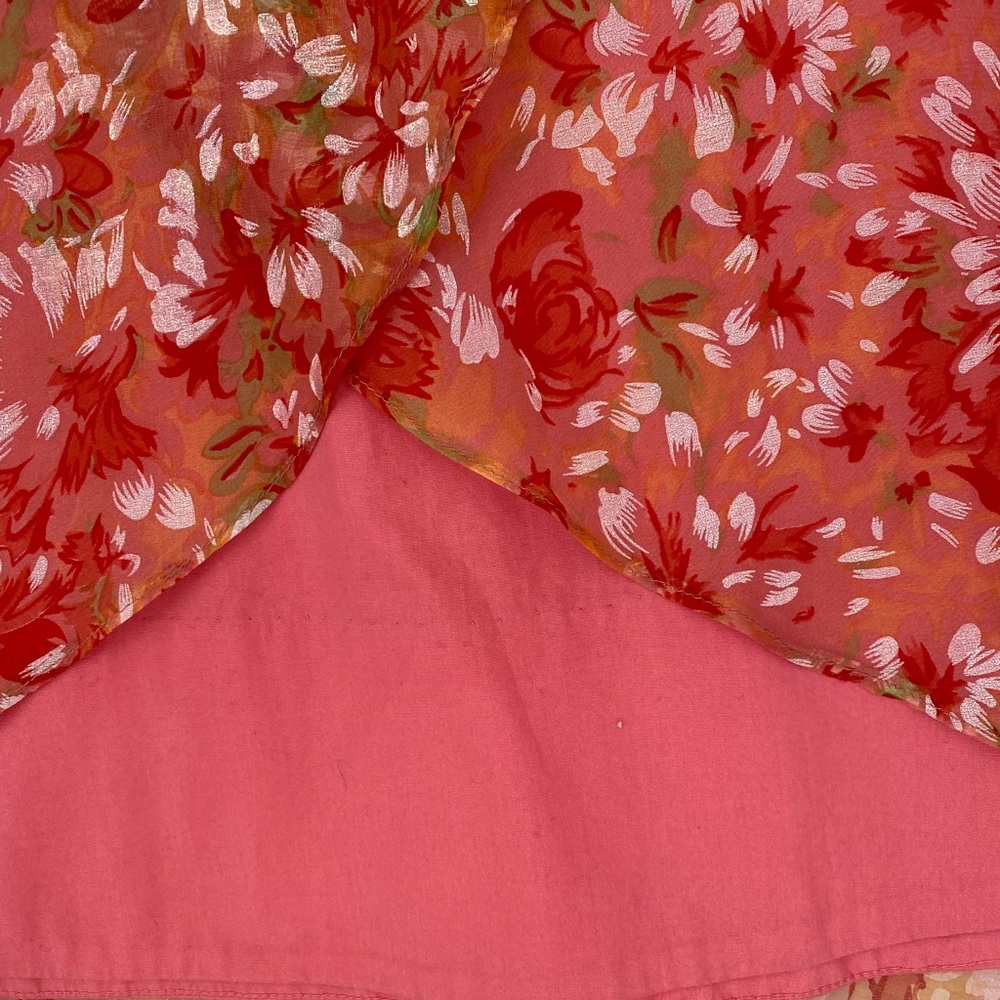 Anthro silk dress size 6 with straps - Picture 4 of 9